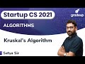 Kruskal's Algorithm | ALGORITHMS | GATE 2021 | Satya Sir | Gradeup