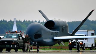 RQ-4 Global Hawk UAV :  Launching, Landing, Taxiing and Maintenance