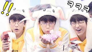 190317 TXT(투바투) 수빈 SOOBIN 머니건 쏘고 신남~  Money Gun, cute, happy : 팬사인회 fansign event : 분당 AK플라자