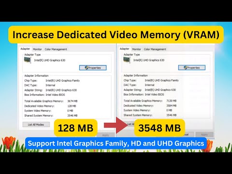 How To Increase Dedicated Video Memory (VRAM) For Free!!! | Support ...