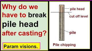 Why do we have to break pile head after casting?