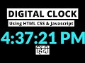 How To Make Digital Clock Using HTML CSS & JavaScript | Digital Clock Project in Hindi