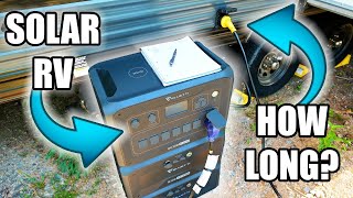 EASY Solar Panel / Generator System for RV - How Long Will It Run? - Bluetti AC300 Review!