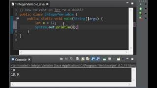 Java Casting: int to double