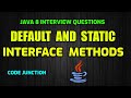 default and static method  || Java 8 Interview