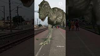 Train vs dinosaur || 😱😱 dinosaur #shorts #viral