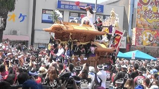 令和元年 岸和田だんじり祭り 北町のだんじり 駅前パレード