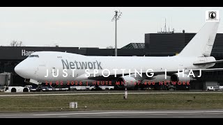 Just Spotting | HAJ | 24.02.2025 | Heute mit 747-400 Cargo Maschine | 4k