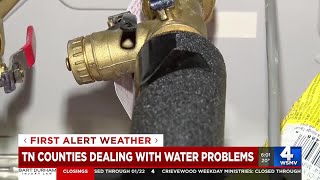 Counties dealing with water problems