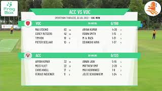 Topklasse Twenty20 - Semi Final 1 - ACC v VOC