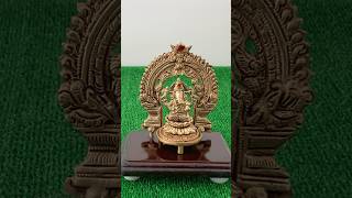 Brass vinayagar statue| Ganesha statue with prabhavalli | Pooja Room statues #godidols #brassstatue