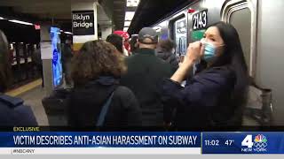 Victim of Anti-Asian Harassment Says No One Helped Except Homeless Man | NBC New York