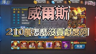 KOF98OL 阿評【陸服】威爾斯  210萬  怎麼沒有貢獻度阿