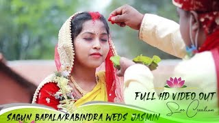 SAGUN BAPLA RABINDRA WEDS JASMIN ETUD SINDUR  BEST ROMANTIC SANTLAI WEDDING NEW SANTALI VIDEO 2021