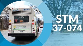 A ride on STM Montréal 37-074! (2017 Nova Bus LFS HEV)