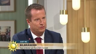 Anders Ygeman om bilbränder: "Vi måste ha fler poliser på plats"  - Nyhetsmorgon (TV4)