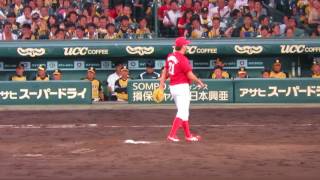 H29.07.18　８回裏　１死１・２塁　中谷、梅野抑える　広島×阪神　甲子園