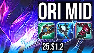 ORIANNA vs MEL (MID) | 2000+ games | KR Grandmaster | 25.S1.2