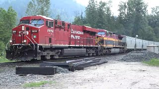 Skeena Pacific #1945 CPKC Grain Train Westbound Taft, BC   [15:09hrs 2023-06-14]