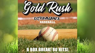 Friday Night Live! 2020 Gold Rush Extravaganza Baseball 6-Box, 80 Hit Break!