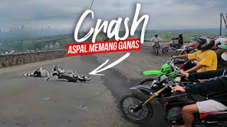 Wahduh CRASH !!! Pertama Kali Jadi Ngabers, Pakek KLX Jamet 🤘