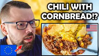 Chili and Cornbread!? This American Dish Shocked Me as a European!