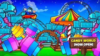 I Built a Working Theme Park on Grow a Garden! (Candy Blossom World)