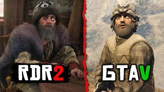 GTA Characters in Red Dead Redemption 2 (GTA Easter Eggs in RDR2)
