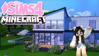 💙 The Sims 4 MINECRAFT House Speed Build