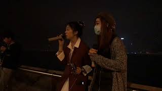 雪兒Yuki/王夫人 Cover《囍帖街、離家出走、勇氣》@TST Busking 2018/03/03