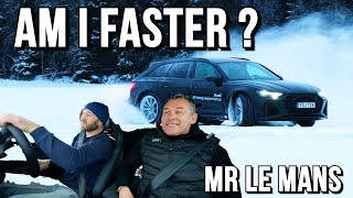 AM I FASTER THAN MR LE MANS ? // AUDI DRIVING EXPERIENCE // AUDI RS3, RS6 PERFORMANCE \u0026 S6 ON ICE