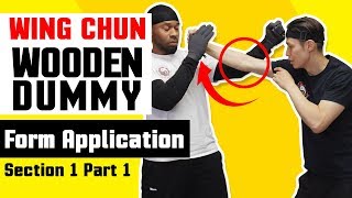 Wing Chun Wooden Dummy Training Form Application Section 1 - Part 1