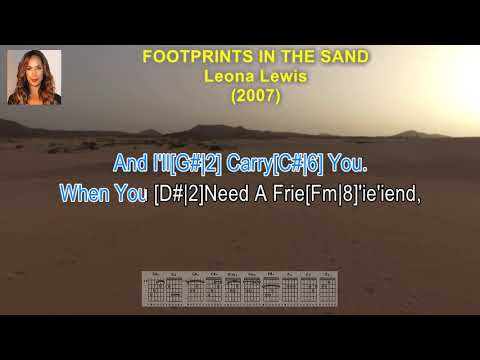 Footprints In The Sand - Leona Lewis (Lyrics & Guitar Chords) - YouTube