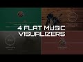 Flat Music Visualizers After Effects Templates