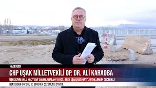 CHP Uşak Milletvekili Op. Dr. Ali Karaoaba “Uşak çevre yolu kaç yılda tamamlanacak”