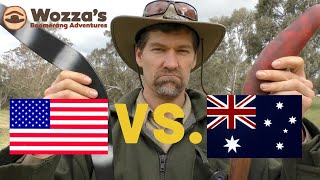 Aussie vs American Hunting Boomerangs
