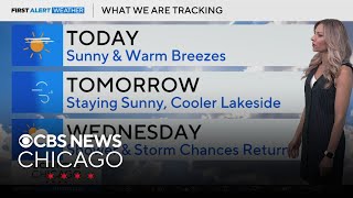 Sunny and warm breezes on Memorial Day in Chicago