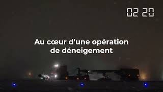 Au coeur d'une opération de déneigement