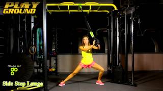Ready Set Go Playground Exercise -Step Side Lunge with Suspension Bands