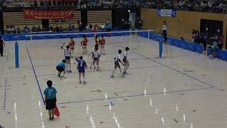 2018IH 女子バレー 準決勝 鹿児島南（鹿児島県） 対 金蘭会（大阪府）