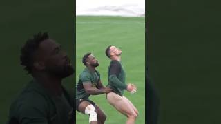 Lift training with Siya Kolisi and Jesse Kriel|Springboks