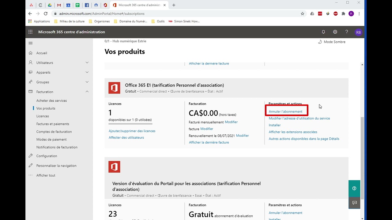 Annuler Un Abonnement Microsoft 365 - YouTube