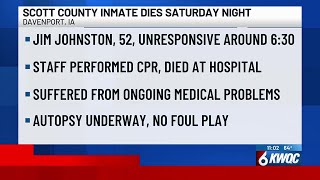 Sheriff identifies Scott County inmate who died