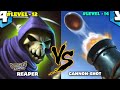 Level 14 Cannon deck Opponent 🤥 Vs Reaper 😳 | Castle Crush #shorts