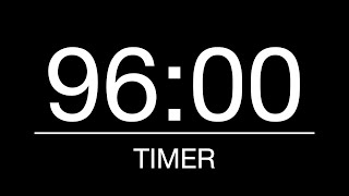 96 Minutes Timer/Countdown with Alarm - 1 Hour 36 Minutes