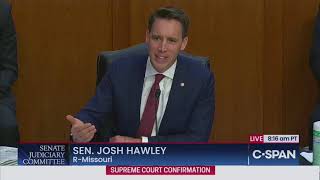 Sen. Hawley ERUPTS On Media and Democrats to Their Faces For Attacking ACB for Her Faith