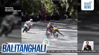 Motorcycle rider, patay nang sumalpok sa ilang manonood habang nakikipagkarera umano | Balitanghali