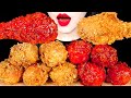 ASMR MUKBANG | 비비큐 황금올리브닭다리 양념치킨 먹방~!! BBQ FRIED CHICKEN EATING SOUNDS | ZOEY ASMR