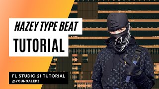 How to make Bouncy Afrodrill/Brazilian Funk Drill beats for Hazey | DRILL TUTORIAL FL Studio 21 2023