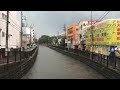 鷺ノ宮の妙正寺川で警戒水位　雷雨で豪雨　2018.8.13